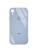 TPU+Glass чехол GLOSSY Logo Full camera (opp) для Apple iPhone XR (6.1") Голубой