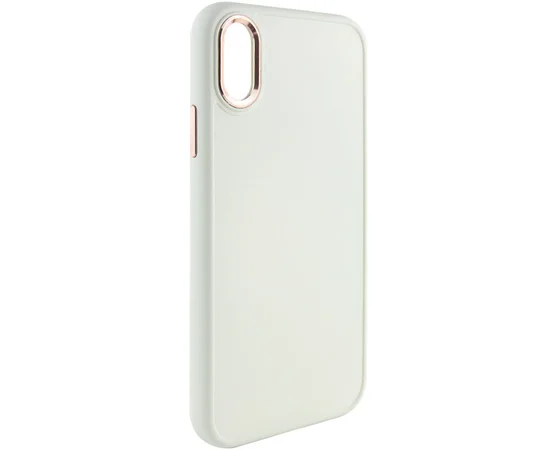 TPU чехол Bonbon Metal Style для Apple iPhone XR (6.1") Белый / White