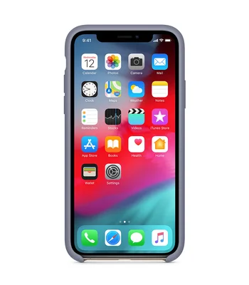 Чехол Silicone Case (AA) для Apple iPhone XR (6.1") Серый / Lavender Gray
