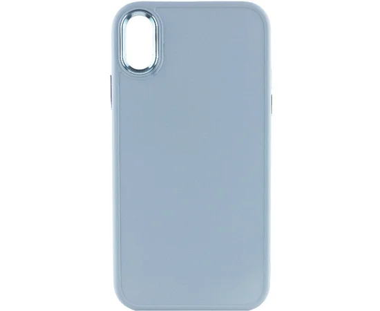 TPU чехол Bonbon Metal Style для Apple iPhone XR (6.1") Голубой / Mist blue