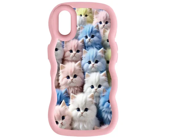 Чехол TPU Cloudy Pictures для Apple iPhone XR (6.1") Kittens