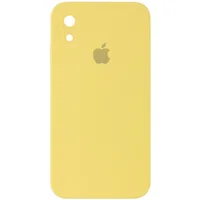 Чохол Silicone Case Square Full Camera Protective (AA) для Apple iPhone XR (6.1 ") Жовтий / Canary Yellow