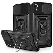Чохол Ummi Camshield Serge Ring для Apple iPhone XR (6.1") Чорний