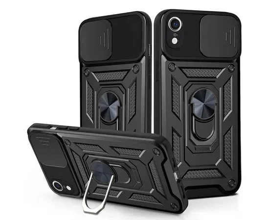 Чехол Ummi Camshield Serge Ring для Apple iPhone XR (6.1") Черный