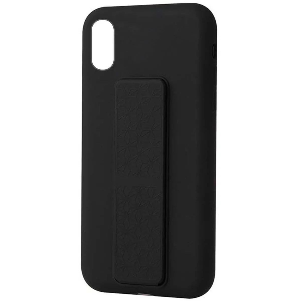 Чохол Silicone Case Hand Holder для Apple iPhone XR (6.1 ") Чорний / Black