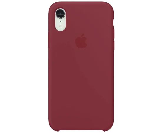Чехол Silicone Case (AA) для Apple iPhone XR (6.1") Бордовый / Maroon