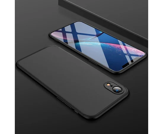 Пластиковая накладка GKK LikGus 360 градусов (opp) для Apple iPhone XR (6.1") Черный