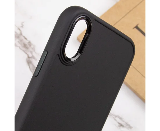 TPU чехол Bonbon Metal Style для Apple iPhone XR (6.1") Черный / Black
