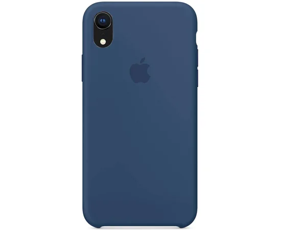Чехол Silicone Case (AA) для Apple iPhone XR (6.1") Синий / Navy Blue
