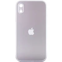 TPU+Glass чохол Matte Candy Full camera для iPhone XR (6.1") Білий