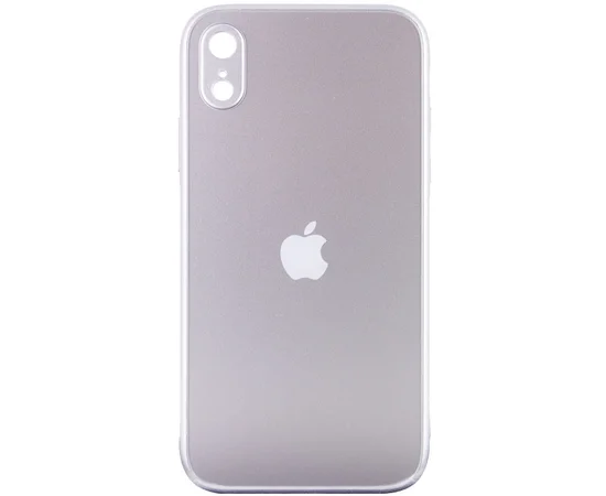 TPU+Glass чехол Matte Candy Full camera для Apple iPhone XR (6.1") Белый