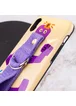 Чехол Funny Holder с цветным ремешком для Apple iPhone XR (6.1") Желтый / Фиолетовый