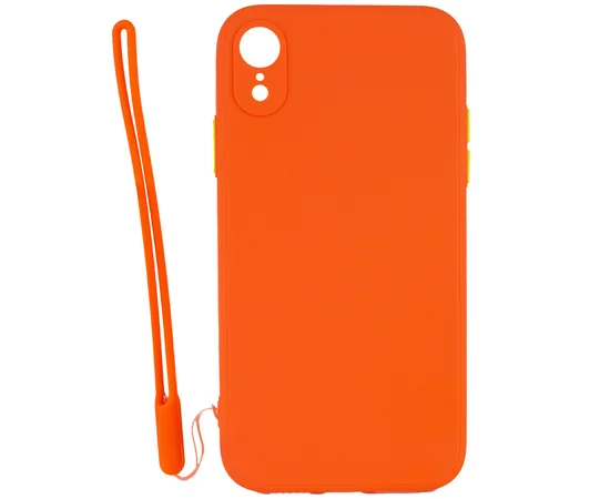 Чехол TPU Square Full Camera для Apple iPhone XR (6.1") Оранжевый