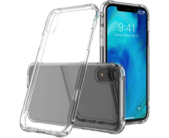 TPU чехол Epic Ease с усиленными углами для Apple iPhone XR (6.1") Прозрачный / Transparent