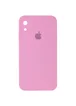 Чехол Silicone Case Square Full Camera Protective (AA) для Apple iPhone XR (6.1") Розовый / Light pink