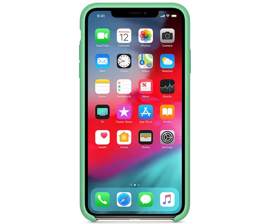 Чехол Silicone case (AAA) для Apple iPhone XR (6.1") Зеленый / Spearmint
