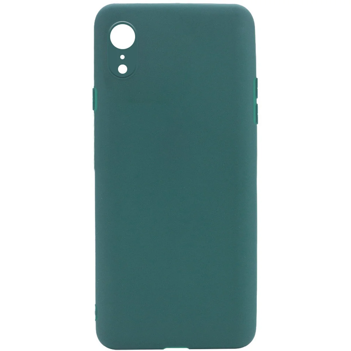 Силіконовий чохол Candy Full Camera для Apple iPhone XR (6.1 ") Зелений / Forest green
