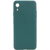 Силіконовий чохол Candy Full Camera для Apple iPhone XR (6.1 ") Зелений / Forest green