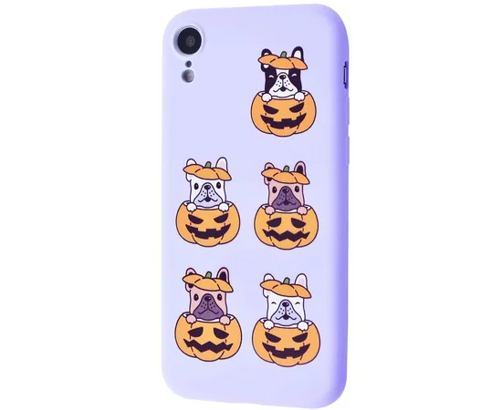 TPU чехол WAVE Fancy для Apple iPhone XR (6.1") Dog in pumpkin / Light purple