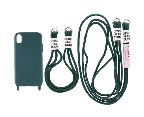 Чехол TPU two straps California для Apple iPhone XR (6.1") Зеленый / Forest green