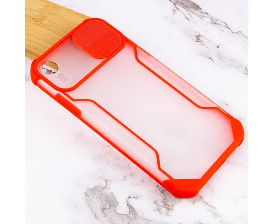 Чехол Camshield matte Ease TPU со шторкой для Apple iPhone XR (6.1") Красный
