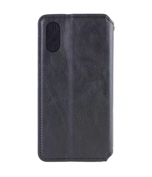 Кожаный чехол-книжка GETMAN Cubic (PU) для Apple iPhone XR (6.1") Черный