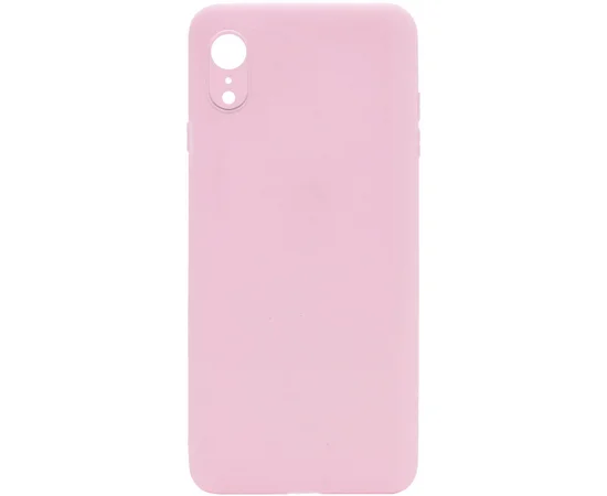 Силиконовый чехол Candy Full Camera для Apple iPhone XR (6.1") Розовый / Pink Sand