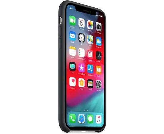 Чехол Silicone Case (AA) для Apple iPhone XR (6.1") Черный / Black