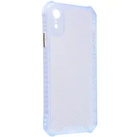Чехол TPU Ease Carbon color series для Apple iPhone XR (6.1") Синий / Прозрачный