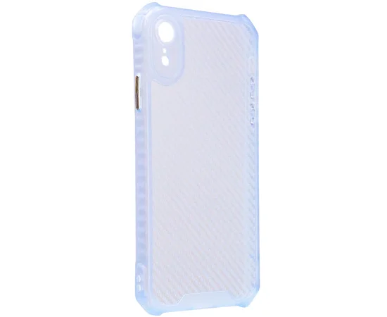 Чехол TPU Ease Carbon color series для Apple iPhone XR (6.1") Синий / Прозрачный