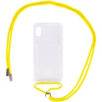 Чохол TPU Crossbody Transparent для Apple iPhone XR (6.1 ") Жовтий