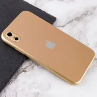TPU+Glass чехол Matte Candy Full camera для Apple iPhone XR (6.1") Золотой