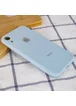 TPU+Glass чехол GLOSSY Logo Full camera (opp) для Apple iPhone XR (6.1") Голубой