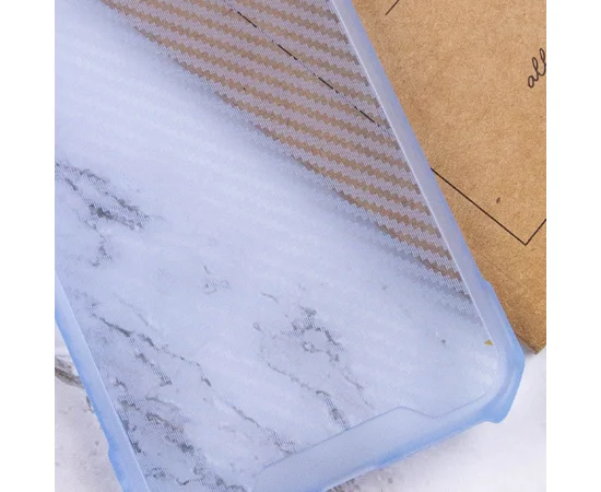 Чехол TPU Ease Carbon color series для Apple iPhone XR (6.1") Синий / Прозрачный