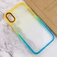 Чохол TPU+PC Fresh sip series для Apple iPhone XR (6.1") Бірюзовий / Помаранчевий