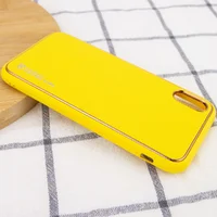 Кожаный чехол Xshield для Apple iPhone XR (6.1") Желтый / Yellow