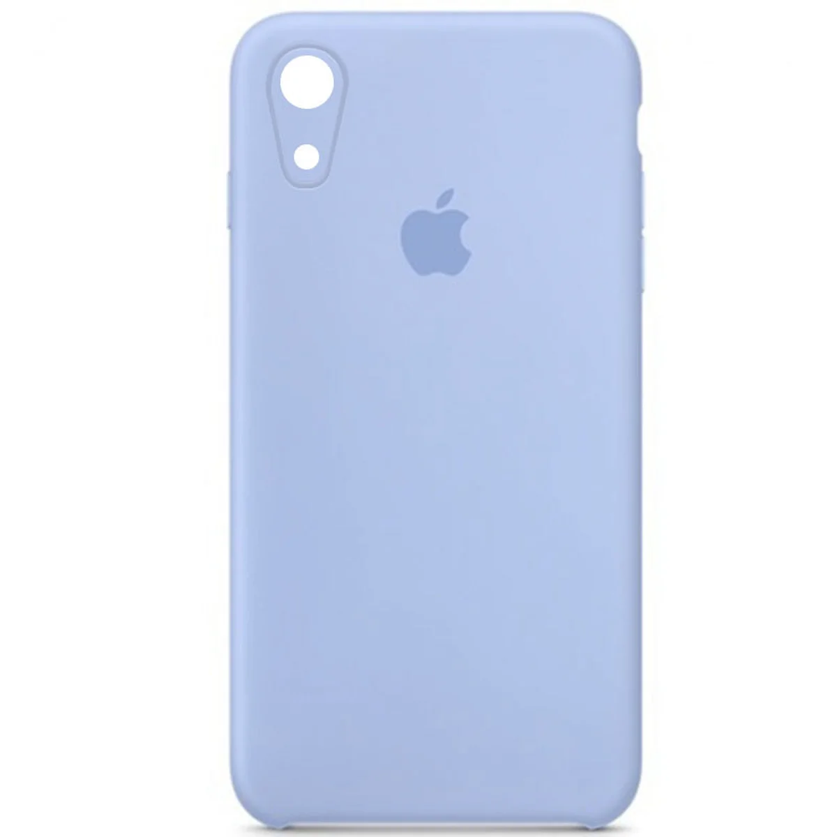 Чехол Silicone Case Square Full Camera Protective (AA) для Apple iPhone XR (6.1") Голубой / Lilac Blue