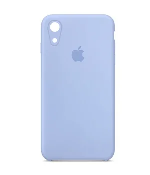 Чехол Silicone Case Square Full Camera Protective (AA) для Apple iPhone XR (6.1") Голубой / Lilac Blue