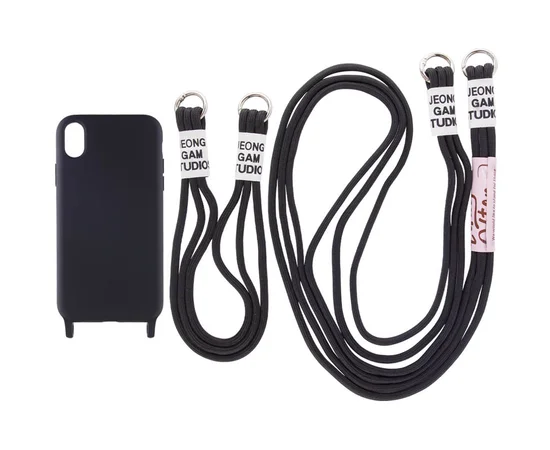 Чехол TPU two straps California для Apple iPhone XR (6.1") Черный