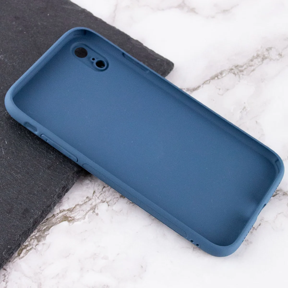 TPU+Glass чехол Matte Candy Full camera для Apple iPhone XR (6.1") Синий