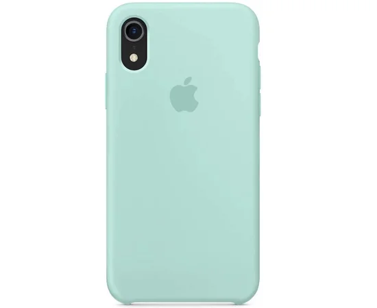 Чехол Silicone Case (AA) для Apple iPhone XR (6.1") Бирюзовый / Marine Green