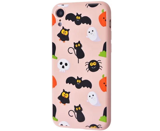 TPU чехол WAVE Fancy для Apple iPhone XR (6.1") Black cats / Pink sand