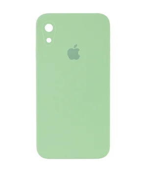 Чохол Silicone Case Square Full Camera Protective (AA) для Apple iPhone XR (6.1 ") М'ятний / Mint