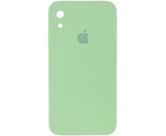 Чохол Silicone Case Square Full Camera Protective (AA) для Apple iPhone XR (6.1 ") М'ятний / Mint