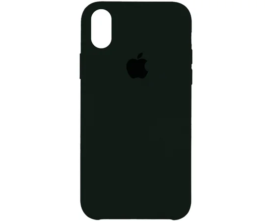 Чехол Silicone Case (AA) для Apple iPhone XR (6.1") Зеленый / Black Green