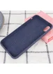 Чехол Silicone Case Full Protective (AA) для Apple iPhone XR (6.1") Темный Синий / Midnight Blue