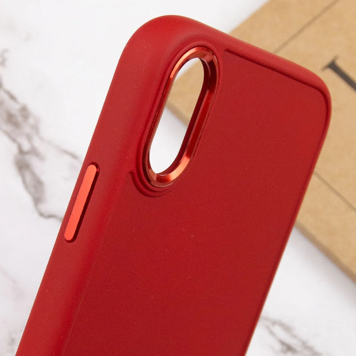 TPU чохол Bonbon Metal Style для Apple iPhone XR (6.1") Червоний / Red