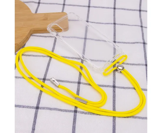 Чехол TPU Crossbody Transparent для Apple iPhone XR (6.1") Желтый