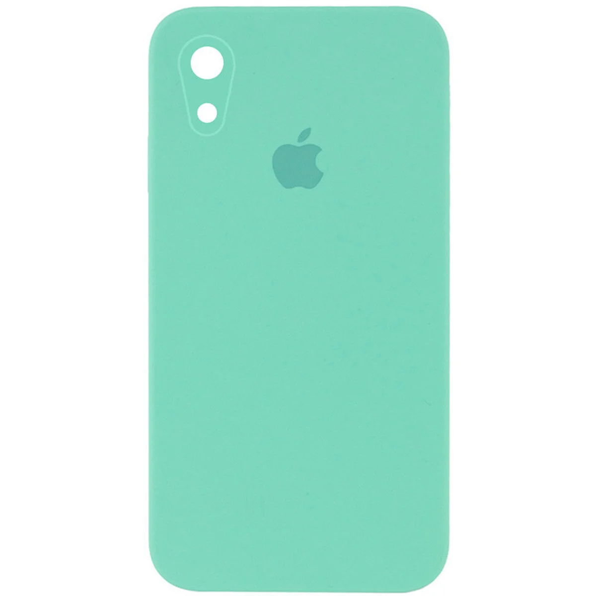 Чехол Silicone Case Square Full Camera Protective (AA) для Apple iPhone XR (6.1") Бирюзовый / Turquoise