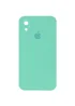 Чехол Silicone Case Square Full Camera Protective (AA) для Apple iPhone XR (6.1") Бирюзовый / Turquoise